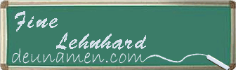 Fine Lehnhard Visitenkarte